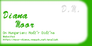 diana moor business card